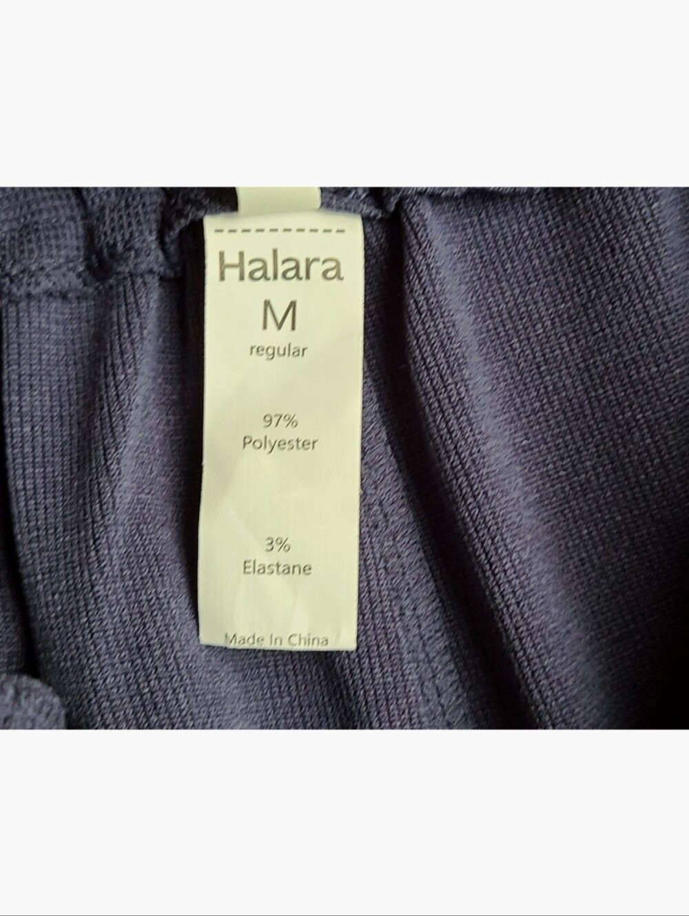 Halara Mid Rise Wide Leg Waffle Pants Harbor Ink Medium Pocket Lounge Casual - Picture 10 of 16